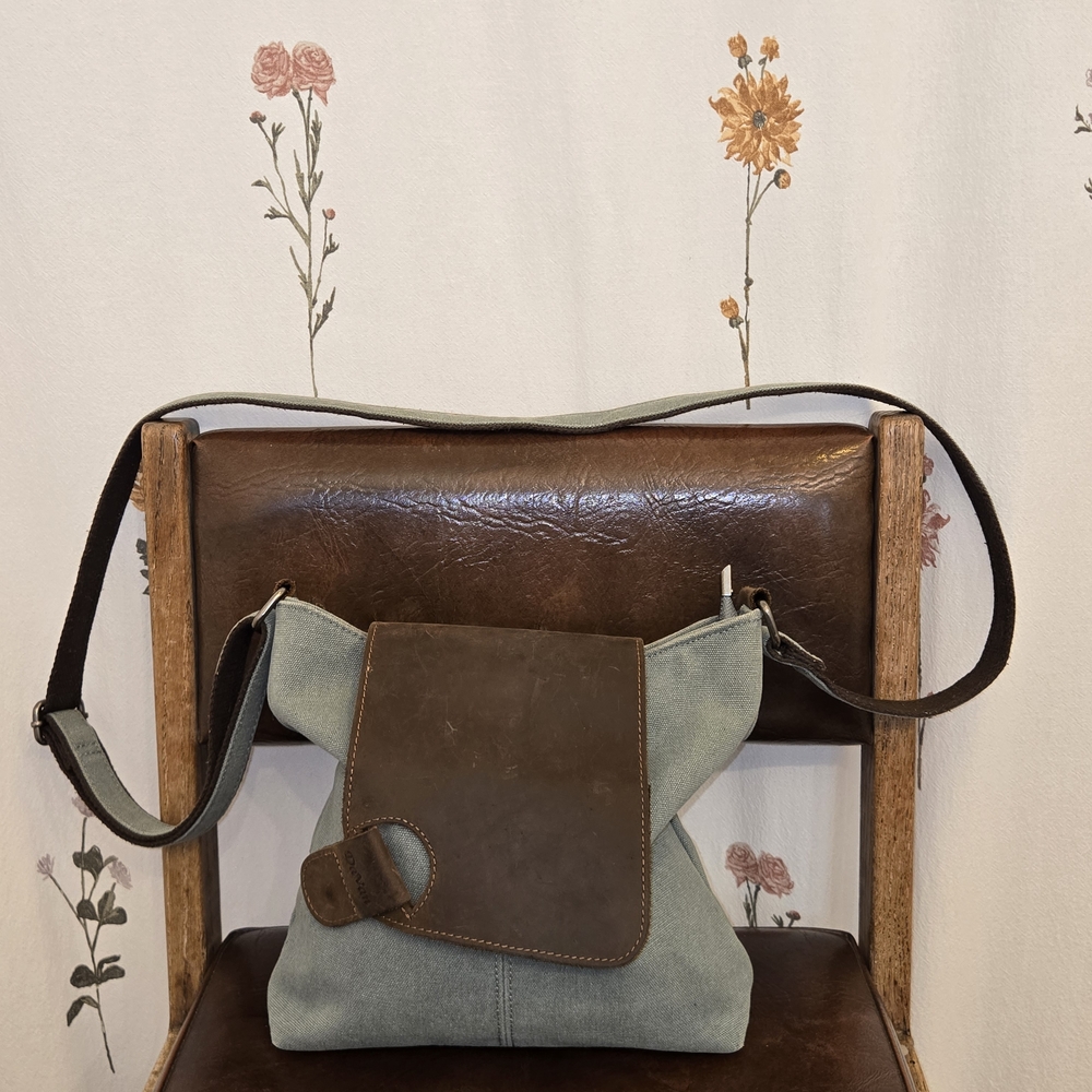 Vans Brown and Gray Messenger Bag